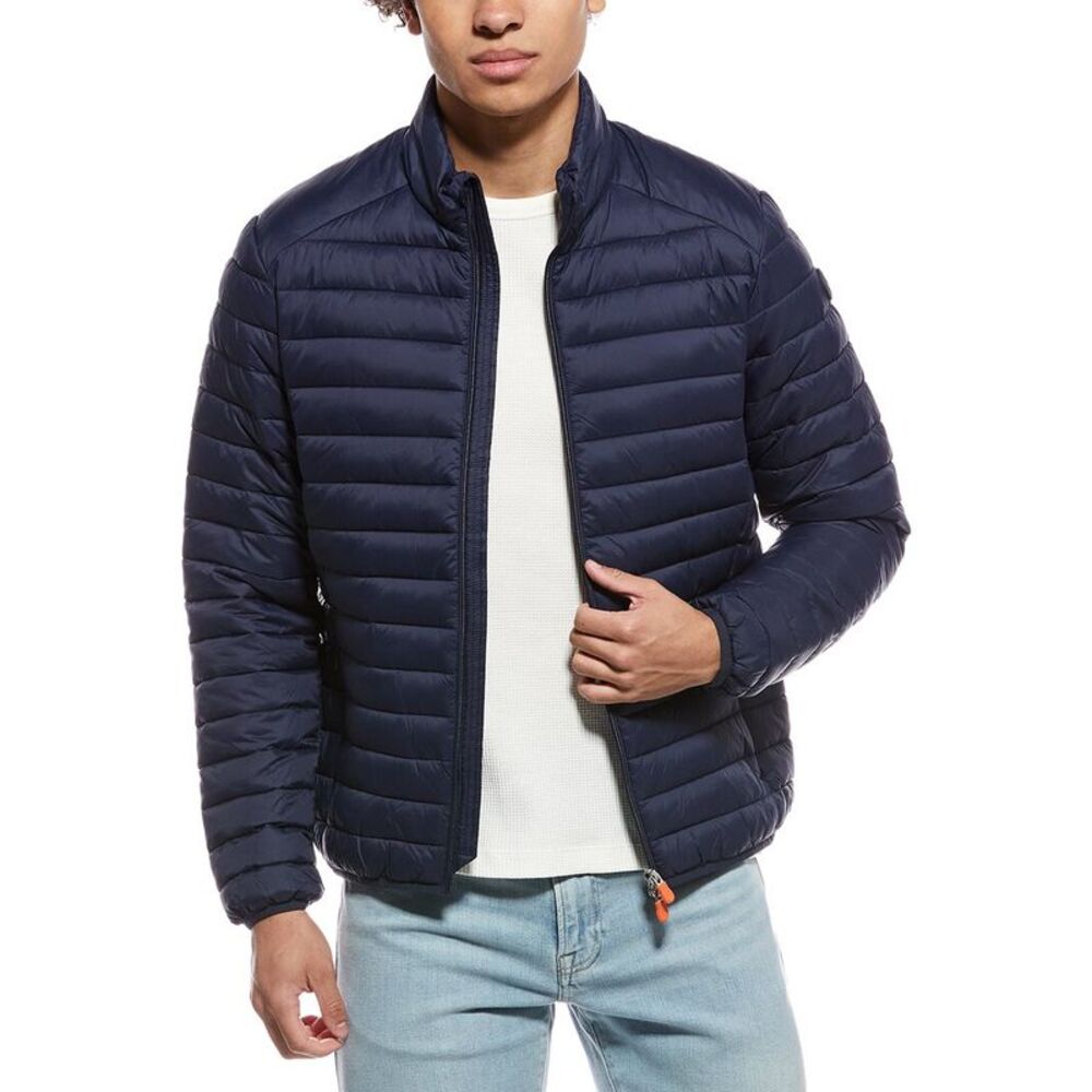 Save The Duck Mens  Alessandro Puffer Jacket, Blue